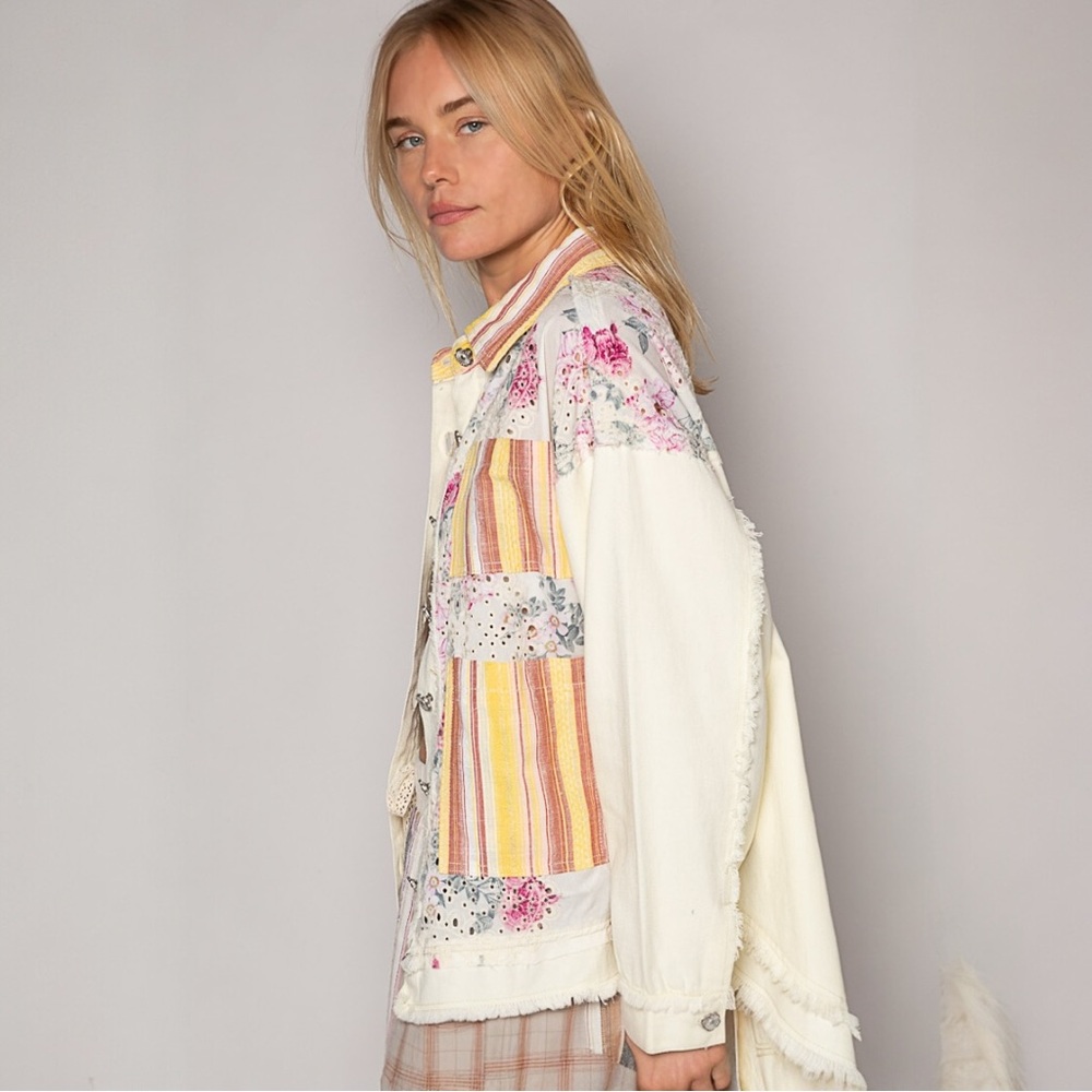 POL Floral Multicolor Women's Oversized Shacket - Picture 4 of 6